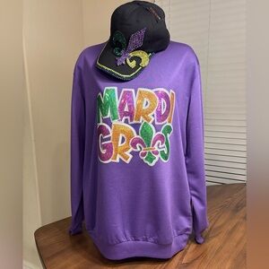 Mardi Gras Sequence Sweatshirt